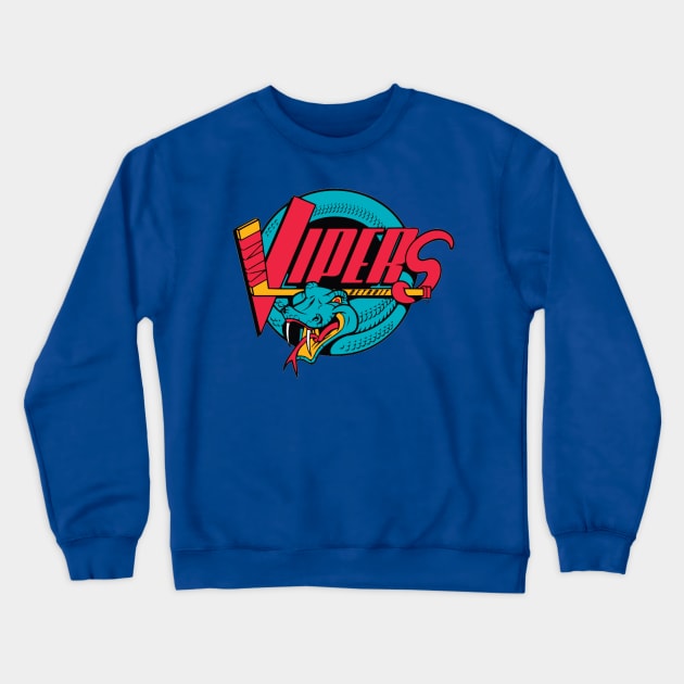 Detroit Vipers Crewneck Sweatshirt by MindsparkCreative